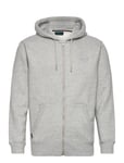 Essential Logo Zip Hoodie Tops Sweat-shirts & Hoodies Hoodies Grey Superdry