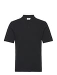 Knitted Polo Sweater Designers Knitwear Short Sleeve Knitted Polos Black Filippa K