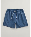 Gant Mens Sunfaded Swim Shorts - Blue - Size Medium