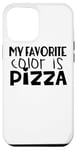 Coque pour iPhone 13 Pro Max Ma couleur préférée est la pizza - Amateur de pizza