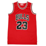 WXFO Maillot de Basket-Ball Bulls Jordan 23#, Sweat-Shirt Hip Hop, Respirant à séchage Rapide, Maillot de Broderie Exquis. Unisexe Parfait pour Les fêtes de Sports de pl XL