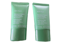Clarins SOS Pure Rebalancing Clay Face Mask 15ml x 2 (30 ml) New Sealed