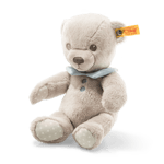 Hello Baby, 23cm Grey Levi teddy bear in box. Baby safe. Steiff 241444