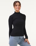 Weightless Elsie Turtleneck Black - M