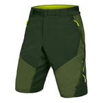 Endura Hummvee II Lined Mens Mountain Bike Shorts - Olive Green Medium