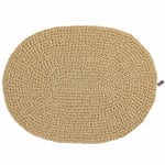 Oval Paper Straw Bordstablett 35x45 cm, Natur