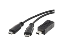 Renkforce SuperSoft OTG-Mirror Micro-USB Kabel 0,15 m + Mini-B-Adapter (1195292)