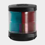 Hella Kombinationslanterna för central montering 2984, 25 W, 12 V, 112.5°, UV-beständig svart plast, 108 x 107 90 mm, röd/grön/vit, båtar <20 meter + ljuskälla Halogen (12 V/25 W)