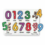 See-inside Numbers Peg Puzzle Wooden - Melissa and Doug Maths Game Gift Children