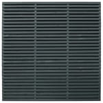 Forest Garden Double Slatted Fence Panel Grey x4