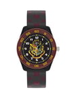Harry Potter Time Teacher Dial Black Printed Strap Kids Watch, One Colour