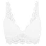 Emilia Spets Bh Utan Bygel Vit 75C