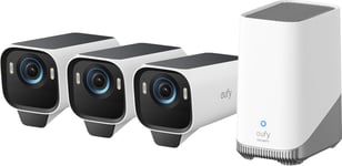 Eufy eufyCam S3 Pro 4K säkerhetskamera (3-pack)