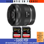 Canon RF 35mm f/1.8 Macro IS STM + 2 SanDisk 128GB UHS-II 300 MB/s + Guide PDF '20 TECHNIQUES POUR RÉUSSIR VOS PHOTOS