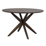 Rowico Calverton matbord runt ek brun Ø120 cm