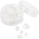 Kristallpärlor, Klar kvarts, Dia. 7-12 mm, Hålstl. 1 mm, transparenta färger, 63 st./ 1 förp.