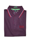 New Hugo Boss polo t-shirt mens dark purple paddy golf pro suit top Small Medium