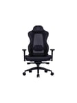 Hybrid 1 Ergo - gaming chair - aluminium plush fabric steel frame - black Gamer Stol - Aluminium - Op til 150 kg