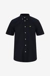 Lyle & Scott - Skjorta Short Sleeve Oxford Shirt - Blå