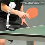 (black)Table Tennis Trainer Robot Rapid Rebound Ball Trainer Table Sucker