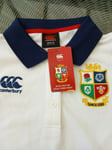 England Rugby Polo Shirt (Small) boys Canterbury white - New