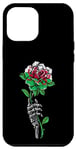 iPhone 12 Pro Max Wales UK Flag Rose With Skeleton Wales UK Gifts Love Wales Case