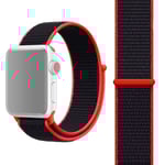 Apple Watch 42mm / 44mm Nylonarmband Röd