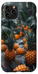 iPhone 11 Pro Plus Pineapple Lover Cool Tropical Fruit Organic Aqua Case