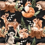 Ernst Textil Konvalj, Bambi, Räv svart