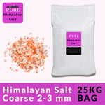 Himalayan Pink Salt Coarse 2-5mm Edible Bath Inhaler Food Grade Rock Salt 25Kg
