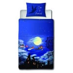 Peter Pan Happy Single Duvet Cover Set Disney 2-in-1 Design Kids Bedding