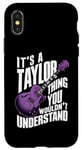 iPhone X/XS It's A Taylor Thing First Name Personalized Groovy Birthday Case