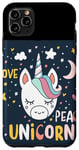 Coque pour iPhone 11 Pro Max Costume de licorne amusant qui dort joliment et en paix