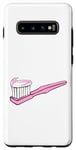 Galaxy S10+ Pink Toothbrush and Toothpaste Case