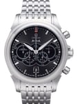 Omega 422.10.41.52.06.001 De Ville Co-Axial Chronoscope Sort/Stål Ø41 mm