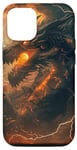 Coque pour iPhone 13 Représentation surréaliste Dragon Enveloppé Dragon Fantasy