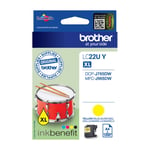 Original Brother LC22UXL Yellow Ink Cartridge for MFC-J985DW DCP-J785DW