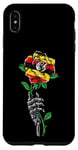 Coque pour iPhone XS Max Rose de l'Ouganda avec squelette drapeau ougandais racines Souvenir de l'Ouganda