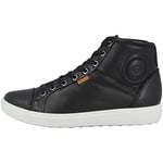 ECCO Soft 7 Ladies, Sneaker Hautes Femme, Noir Black 1001, 42 EU