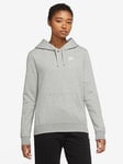 Nike NSW Club Fleece Overhead Hoodie - Dark Grey Heather, Dark Grey Heather, Size Xl, Women