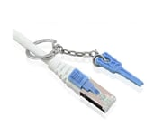 Patchkabel Rj45 Cat6a 500Mhz 10M Grå Sstpsftp Med Lås Awg26 Synergy 21