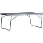 Table pliable de camping Gris Aluminium 60x40 cm Vidaxl Gris