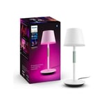 Philips Hue - Philips White and Color Ambiance, lampe a poser portable Hue Belle, compatible Bluetooth, blanche