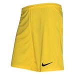 Nike Shorts Dry Park Iii - Gul/sort Barn Fotballshorts male