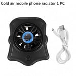 Feixiangge Mobile Phone Cooler, Cooler Rapid Cooling, Universal USB Rechargeable Portable Refrigeration Mobile Phone Radiator for 5 Hours Of Continuous Cooling Black 1 PC