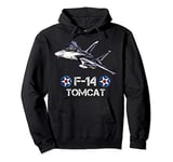 Vintage F-14 Tomcat Fighter Jet Military Aviation gift Pullover Hoodie