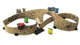 VTech Car-Board Racers Monster Truck & Track, Cardboard Race PlaySet with Stunt Jump for Kids, Toy Car Playset with Included Monster Truck, For Children Age 5, 6, 7 + Years, English Version