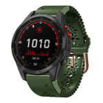 Garmin Fenix​​7S Solar Silicone Watch Band, 20 mm - Grøn
