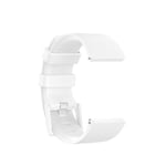 Hvitt Silikonbånd til Fitbit Versa / Versa 2/ Lite L