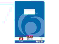 Herlitz 3322500, Blå, 16 Ark, Linjerat Papper, A4, Häftning, Papper
